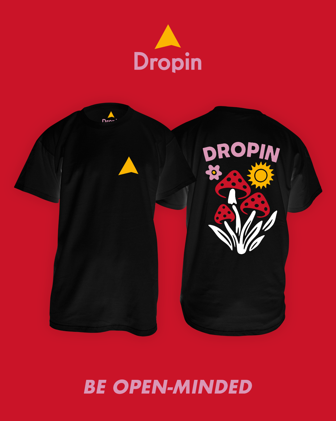 🍄 Dropin – Mushroom Tee