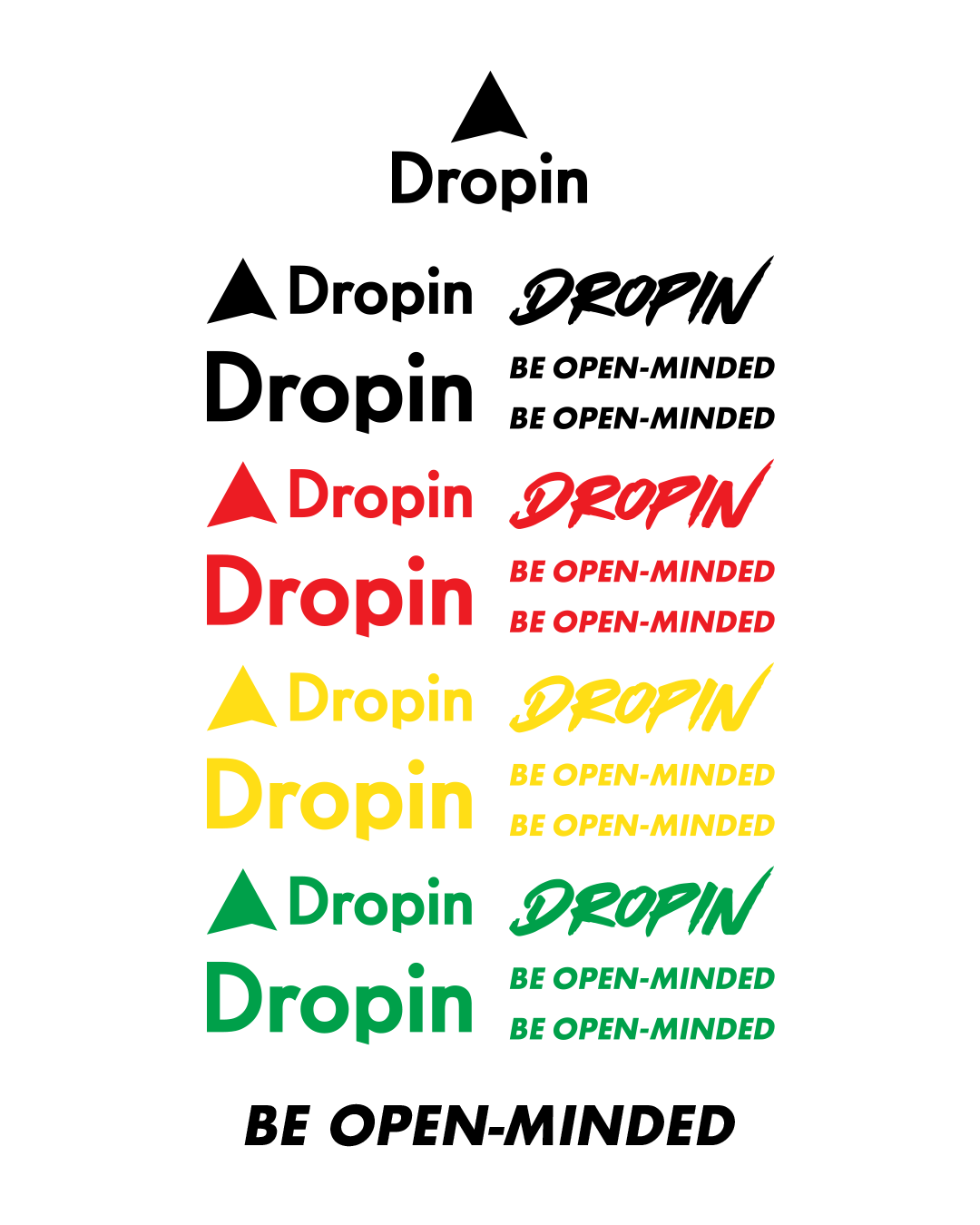 Dropin – Pro Sticker Pack - Mix 1